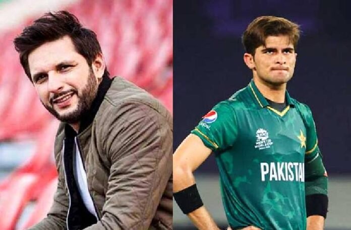 Shahid Afridi on Shaheen Afridi