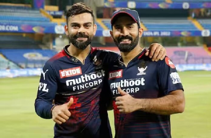 Dinesh Karthik and Virat Kohli