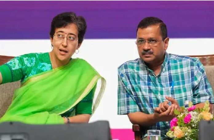 Atishi and arvind kejriwal