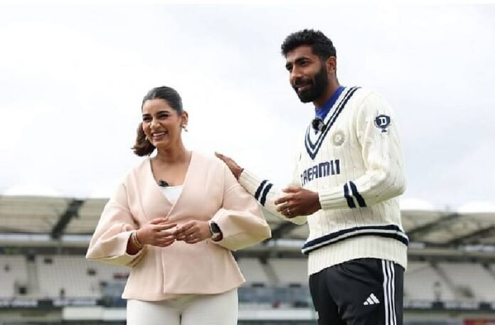 jasprit bumrah and sanjana ganesan