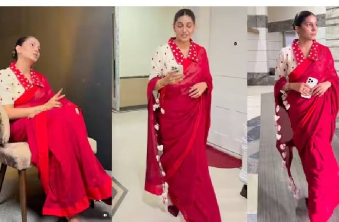 Sapna Red Saree