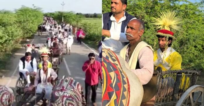 25 बैलगाड़ियां पर शादी