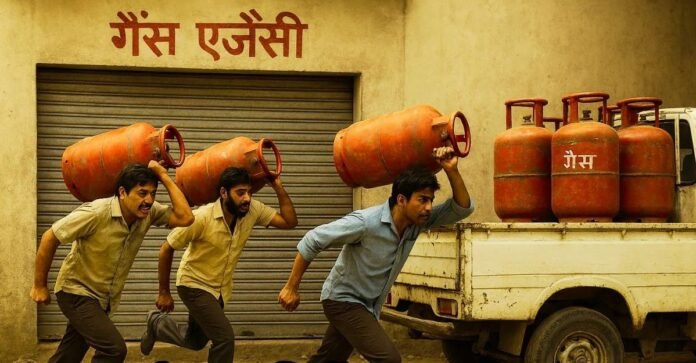 LPG सिलेंडर लेकर फरार हो गए चोर
