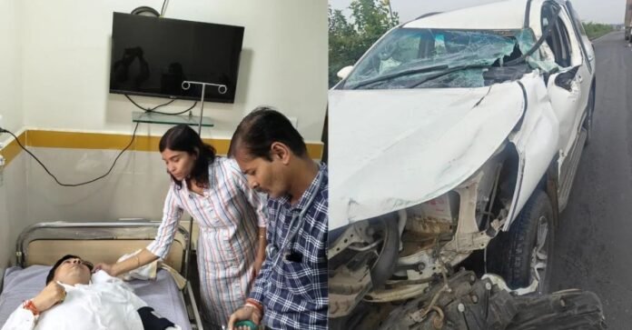 कांग्रेस सांसद का एक्सीडेंट