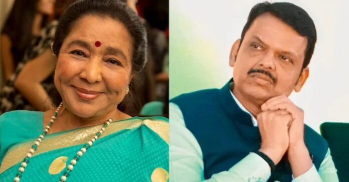CM Fadnavis-Asha Bhosle