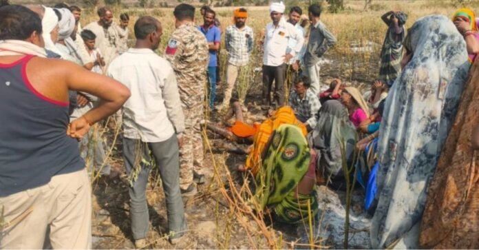 जिंदा जला बुजुर्ग किसान