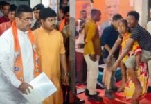 CM शुभेंदु अधिकारी के जनता दरबार में अचानक पहुंचा ऐसा मामला, दिव्यांग पति को पीठ पर लेकर आई महिला ने सबको चौंकाया जनता दरबार