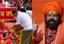 संसद में साधु वेश पहनकर विरोध पर मचा बवाल, अयोध्या से मथुरा तक संतों ने जताई कड़ी आपत्ति संसद