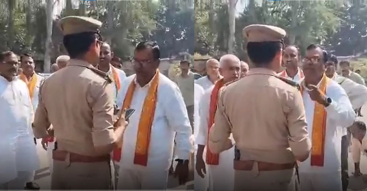 BJP जिलाध्यक्ष और दारोगा में भिड़ंत