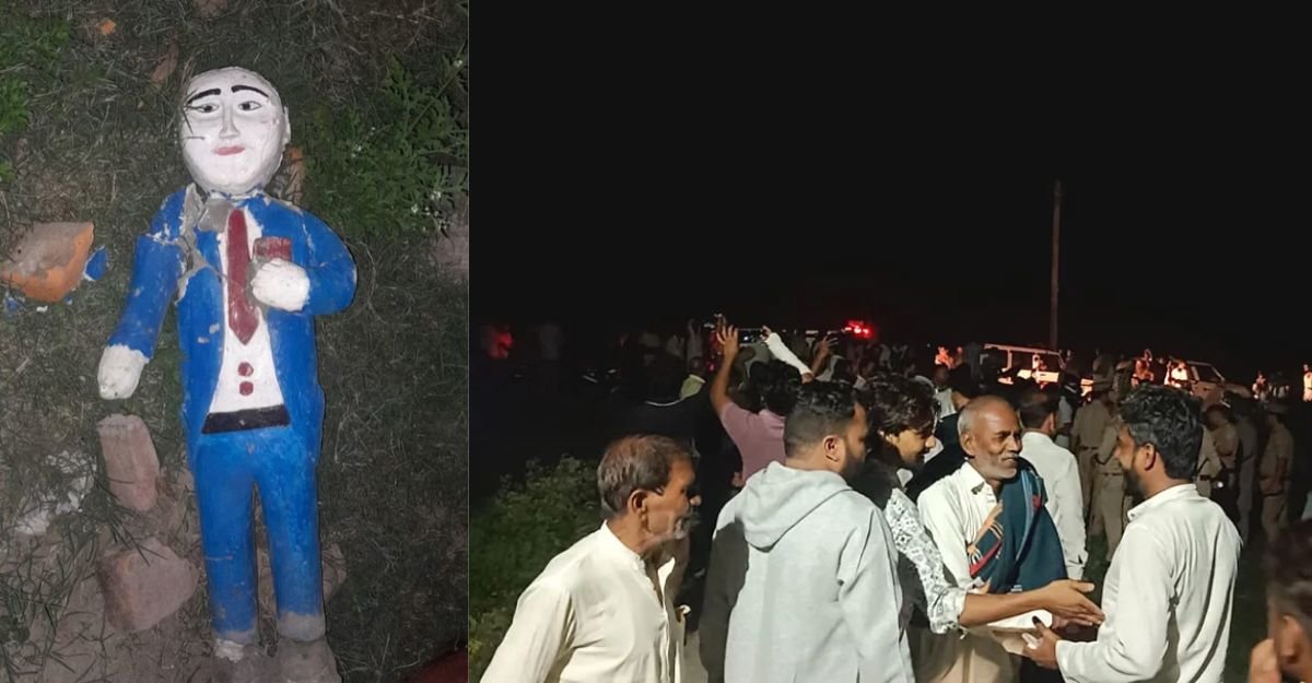 डॉ. भीमराव आंबेडकर की प्रतिमा क्षतिग्रस्त